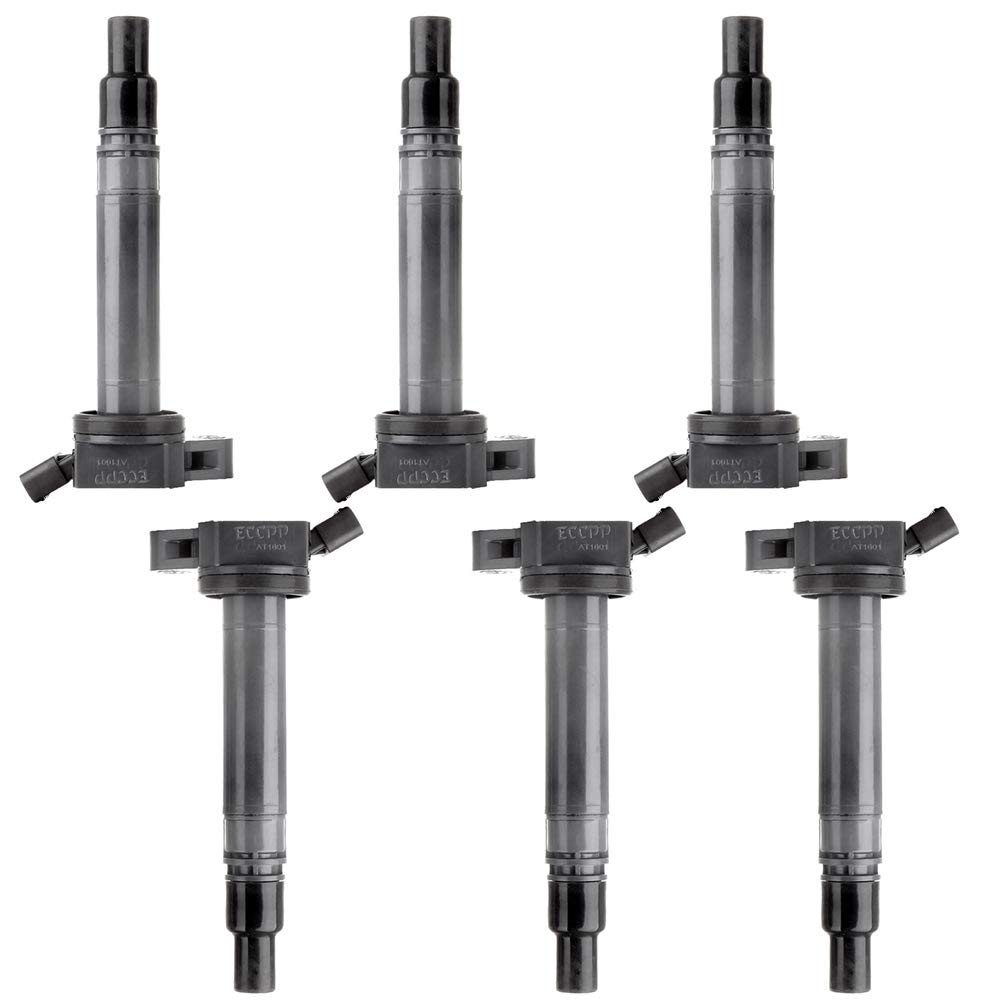 AUTOMUTO 6-Pack Ignition Coil Replacement for 2009-2016 Toyota 4Runner 4.0L V6 - Compatible with OEM Part UF507 - Improve Engine Performance & Fuel Efficiency for Off-Roading & Daily Driving
