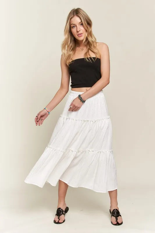 Sparkling Rhinestone Tiered Skirt for Women - Elegant Party & Evening Wear - Perfect for Weddings, Prom, Dances & Special Occasions