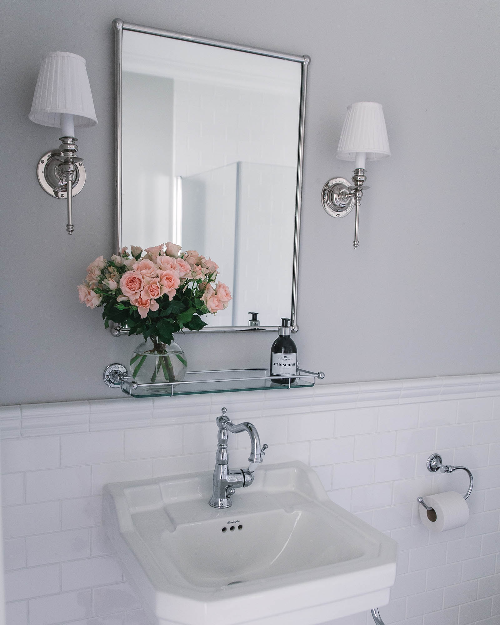 Burlington Rectangular Chrome Bathroom Mirror – Elegant & Modern Vanity Mirror for Bathroom Decor, Makeup, and Shaving