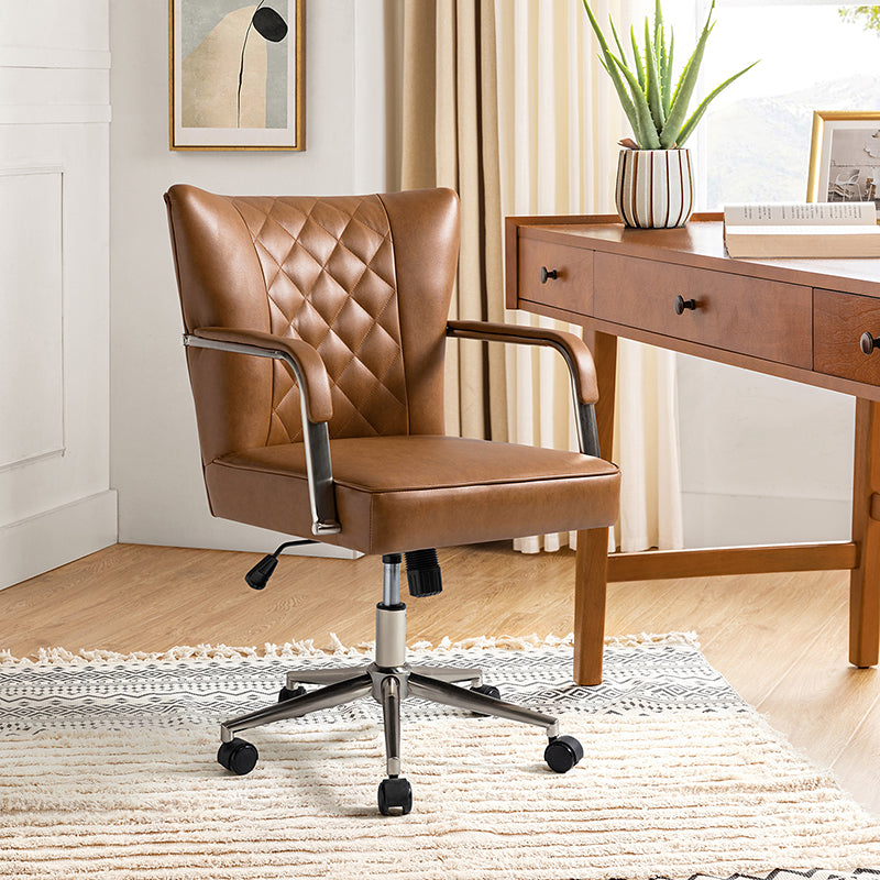 Egmont Waterproof 360 Degree Swivel Office Task Chair - Ergonomic Desk Chair for Home & Office Workspace, Gaming, and Study