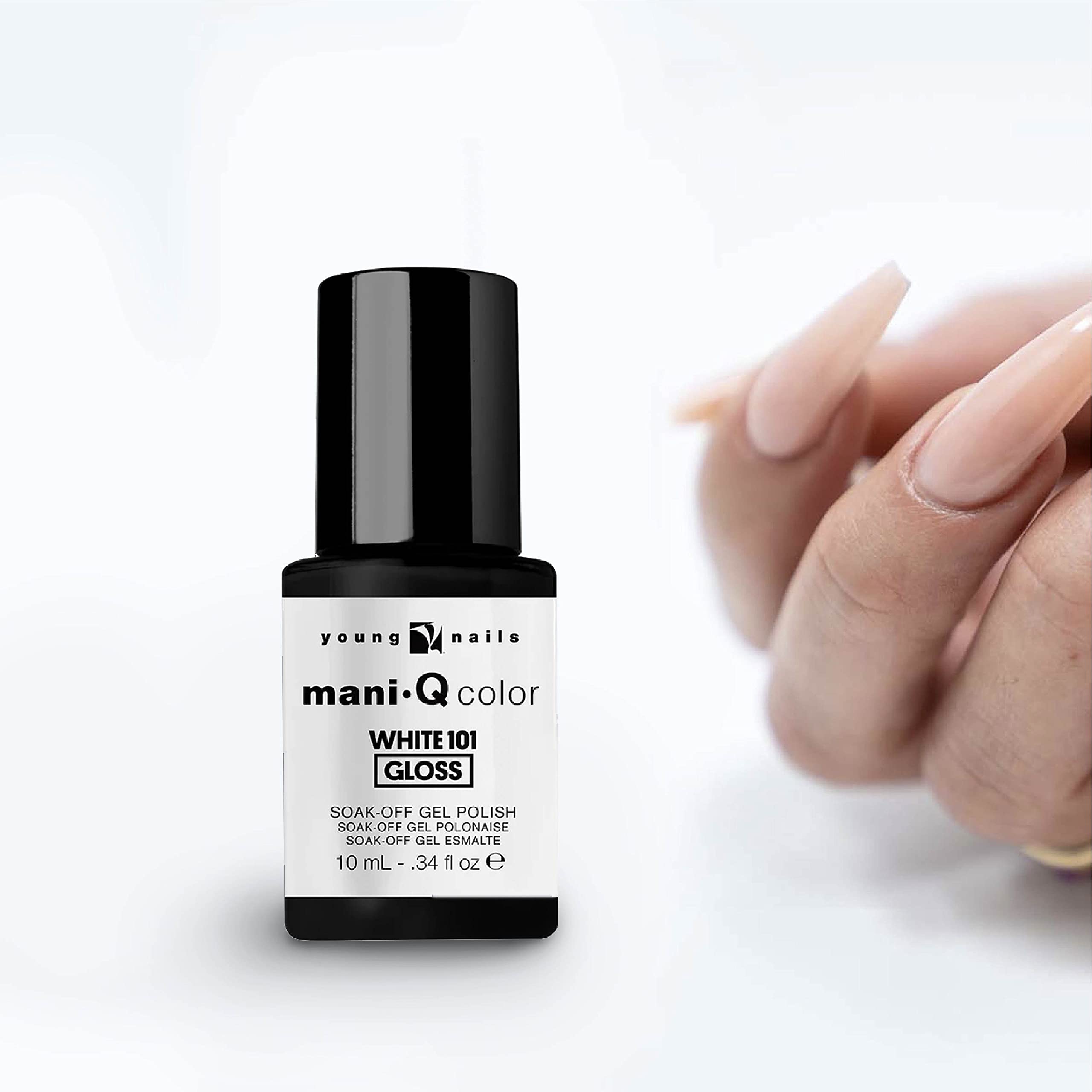 Young Nails Mani-Q Gel Polish - Long Lasting Color Gel for Natural & Artificial Nails | LED/UV Cured, Soak Off Formula (0.34 fl oz) | Perfect for Salon Quality Manicures at Home & Professional Nail Art Designs
