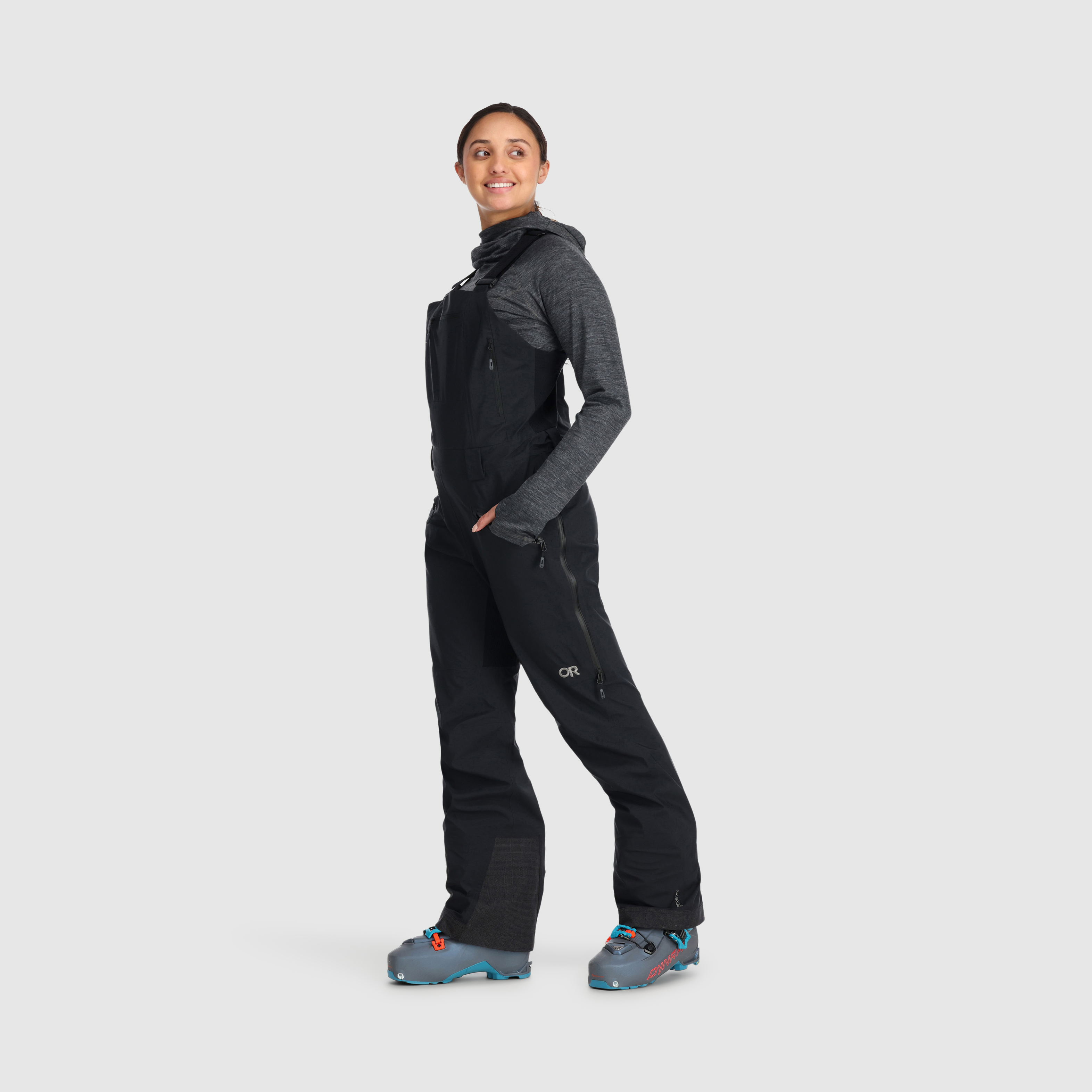 Women's Waterproof GORE-TEX Ski Bib Pants - Insulated Winter Snow Pants for Skiing, Snowboarding & Outdoor Activities