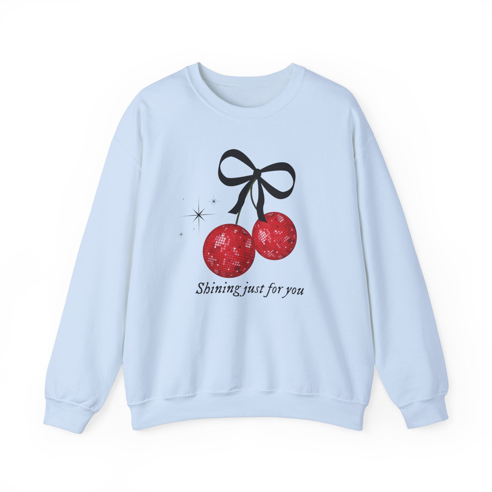 Shining Just for You Crewneck Sweatshirt - Trendy Embroidered Pullover for Women & Men | Perfect for Casual Wear, Street Style & Everyday Comfort