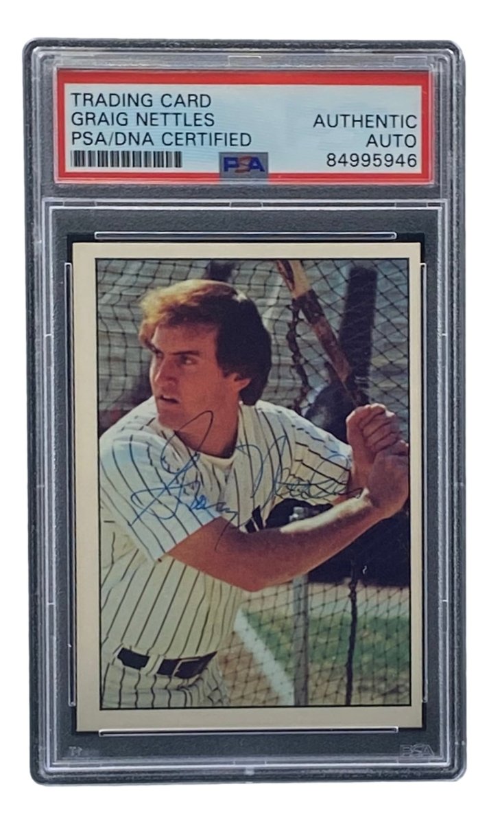Graig Nettles Autographed 1975 New York Yankees SSPC #437 Baseball Card - PSA/DNA Certified - Perfect for Yankees Fans & Sports Memorabilia Collectors