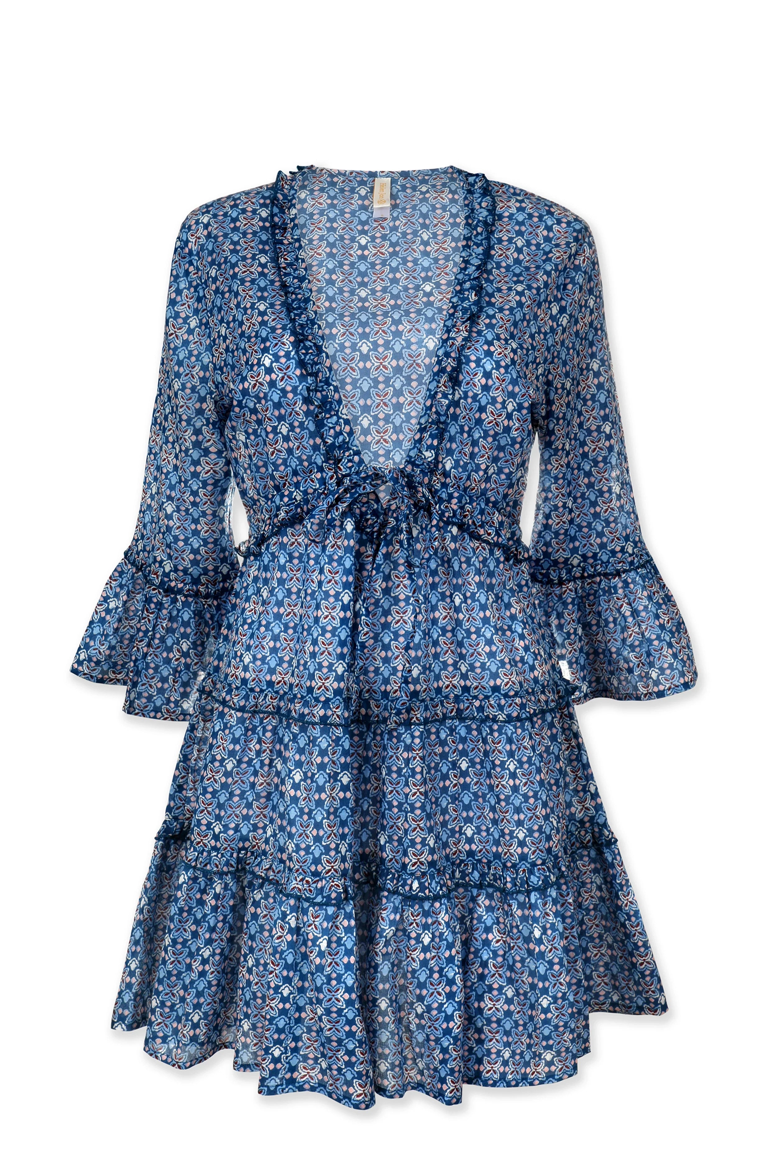 Bailey Dress - Elegant Floral Print Midi Dress for Women | Perfect for Summer, Beach, and Casual Outings