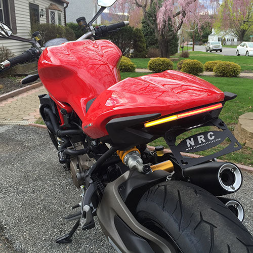 Ducati Monster 1200 Stealth Fender Eliminator Kit for 2014-2016 Models - Lightweight Tail Tidy for Improved Motorcycle Aesthetics & Rear Visibility - Perfect for Street Riding & Custom Bike Builds