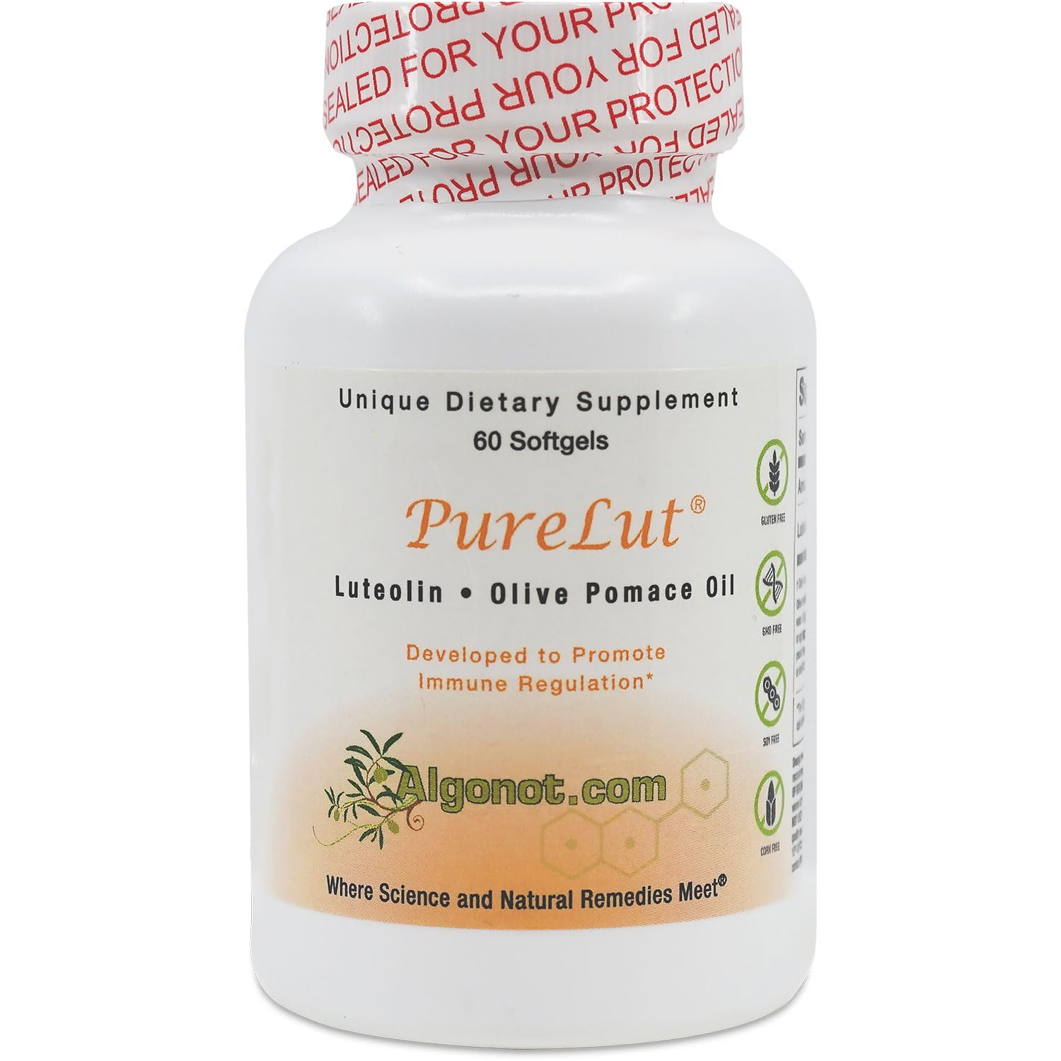 PureLut Liposomal Luteolin Supplement - 8 Pack | Patented Olive Oil Liposomal Absorption Technology for Enhanced Bioavailability | Supports Brain Health, Inflammation Relief & Antioxidant Protection