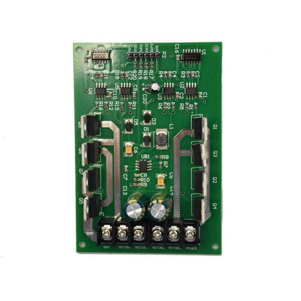 High Current H-Bridge Motor Driver Circuit - Trolley Cart Motor Brake with Hi-Fi Chip for DIY Robotics, Electric Vehicles, and Industrial Automation