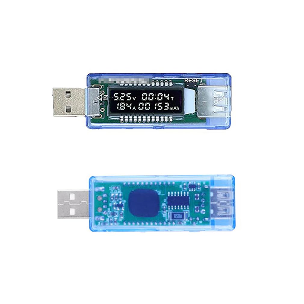 HiLetgo LCD USB Current Voltage Tester Meter - Monitor Charging Power, Capacity for Power Banks, Phones, Tablets - Perfect for Home, Office, and Travel Use