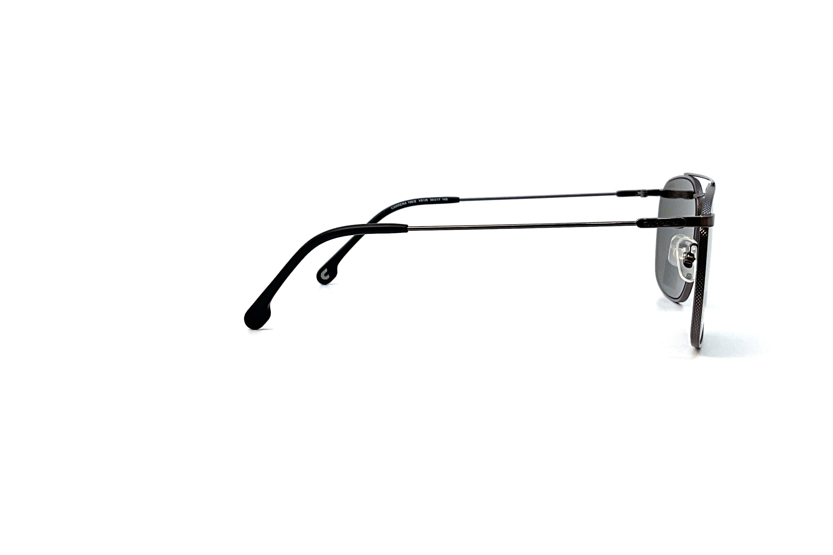 Carrera 186/S Sunglasses - Black Aviator Style for Men & Women - Perfect for Driving, Outdoor Sports & Fashion Accessories
