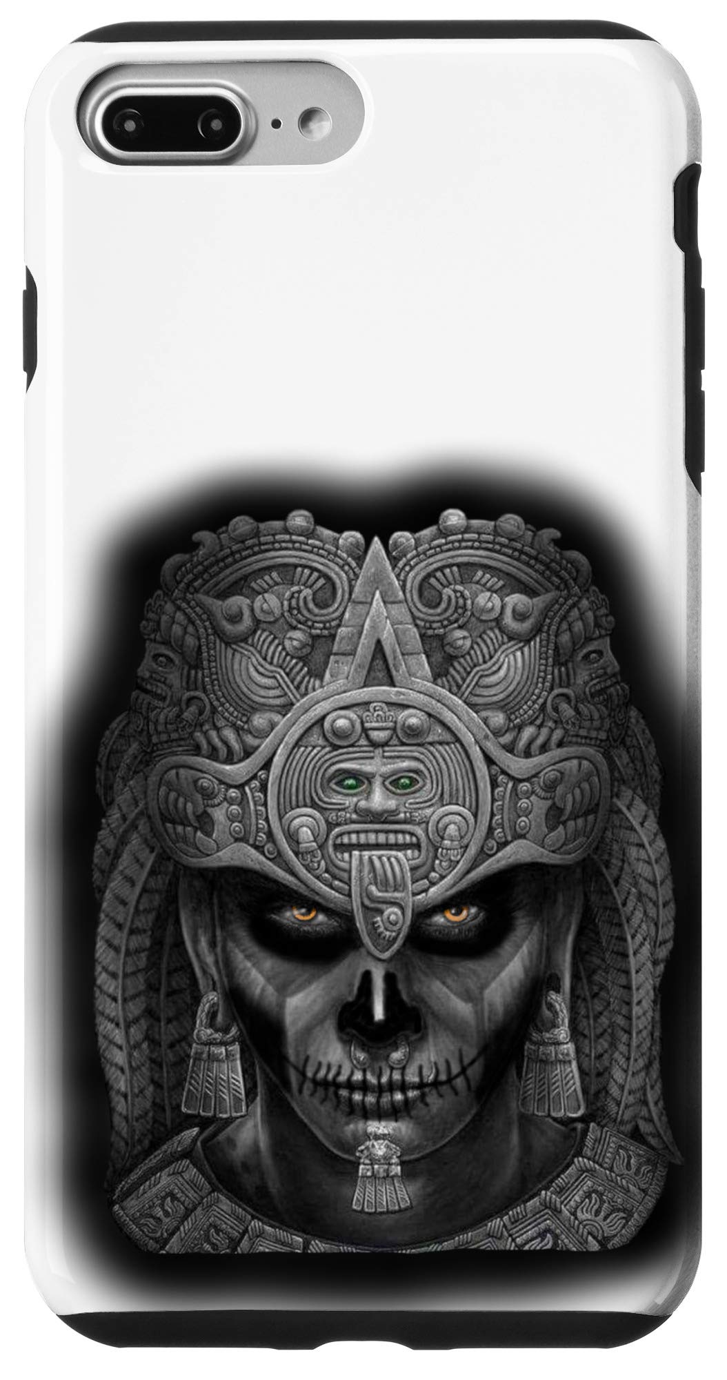 Premium Aztec Warrior Design iPhone 7 Plus/8 Plus Phone Case - Durable Protective Cover with Unique Guerrero Azteca Art - Perfect for Daily Use, Travel & Cultural Enthusiasts