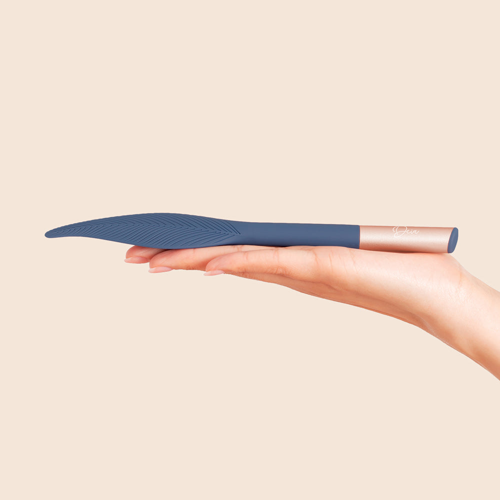 Deia The Feather Vibrating Tickler - Sensual Massage Toy for Couples, Soft Feather Vibrator for Foreplay & Intimate Play - Perfect for Romantic Nights & Spicing Up Your Relationship