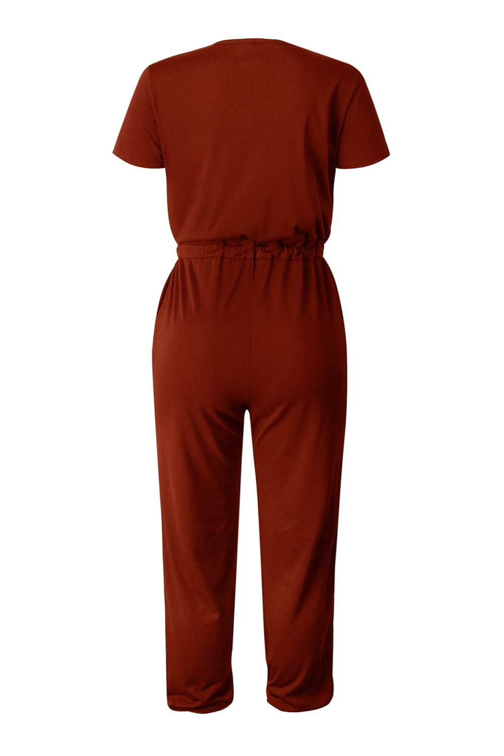 PRETTYGARDEN Women's Jumpsuits 2025 - Casual Short Sleeve Romper for Spring Summer | Airport Travel Outfit, Beach Vacation Dressy Wear | Perfect for Weekend Getaways & Outdoor Adventures