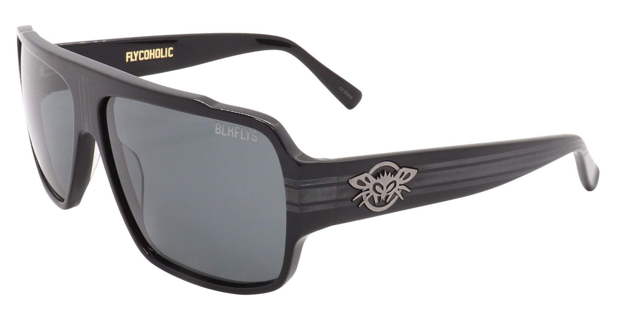 Fly Flycoholic Aviator Sunglasses - Polarized UV Protection, Retro Style for Men & Women - Perfect for Driving, Beach, and Outdoor Activities