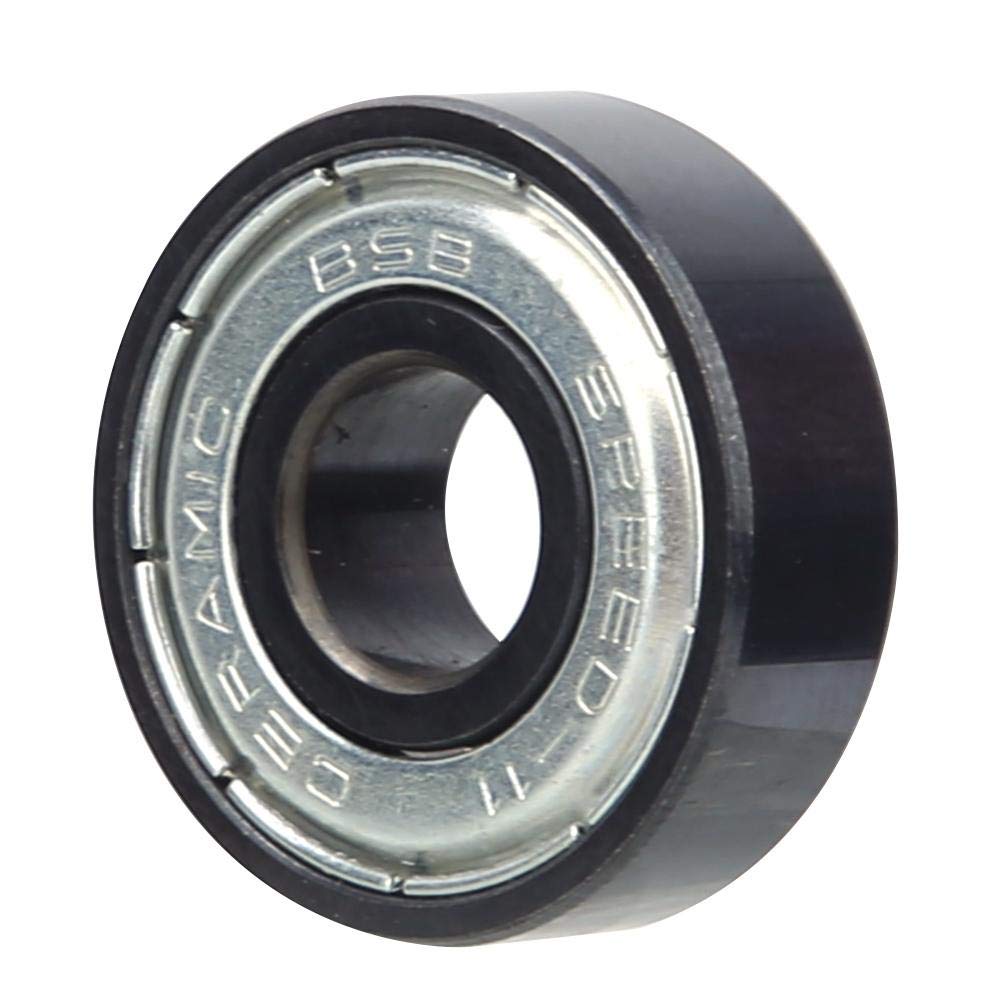 CERAMIC BSB SPEED-11 Ceramic Iron Box High Speed Ball Bearings - Fast Black Bearings for Roller Skates & Speed Skating Shoes - Perfect for Competitive Skating, Derby Racing & Outdoor Rollerblading
