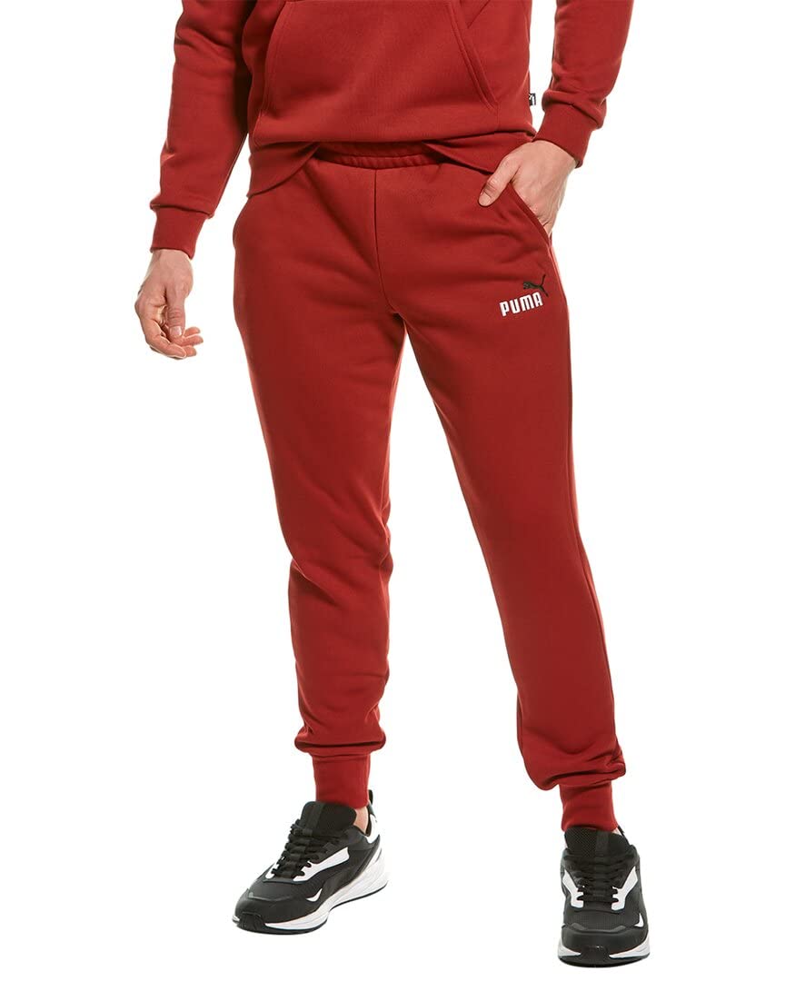 PUMA Men's Essentials+ Logo Fleece Sweatpants - Comfortable Athletic Joggers for Casual Wear, Gym & Lounge - Soft Cotton Blend Sweatpants for Men