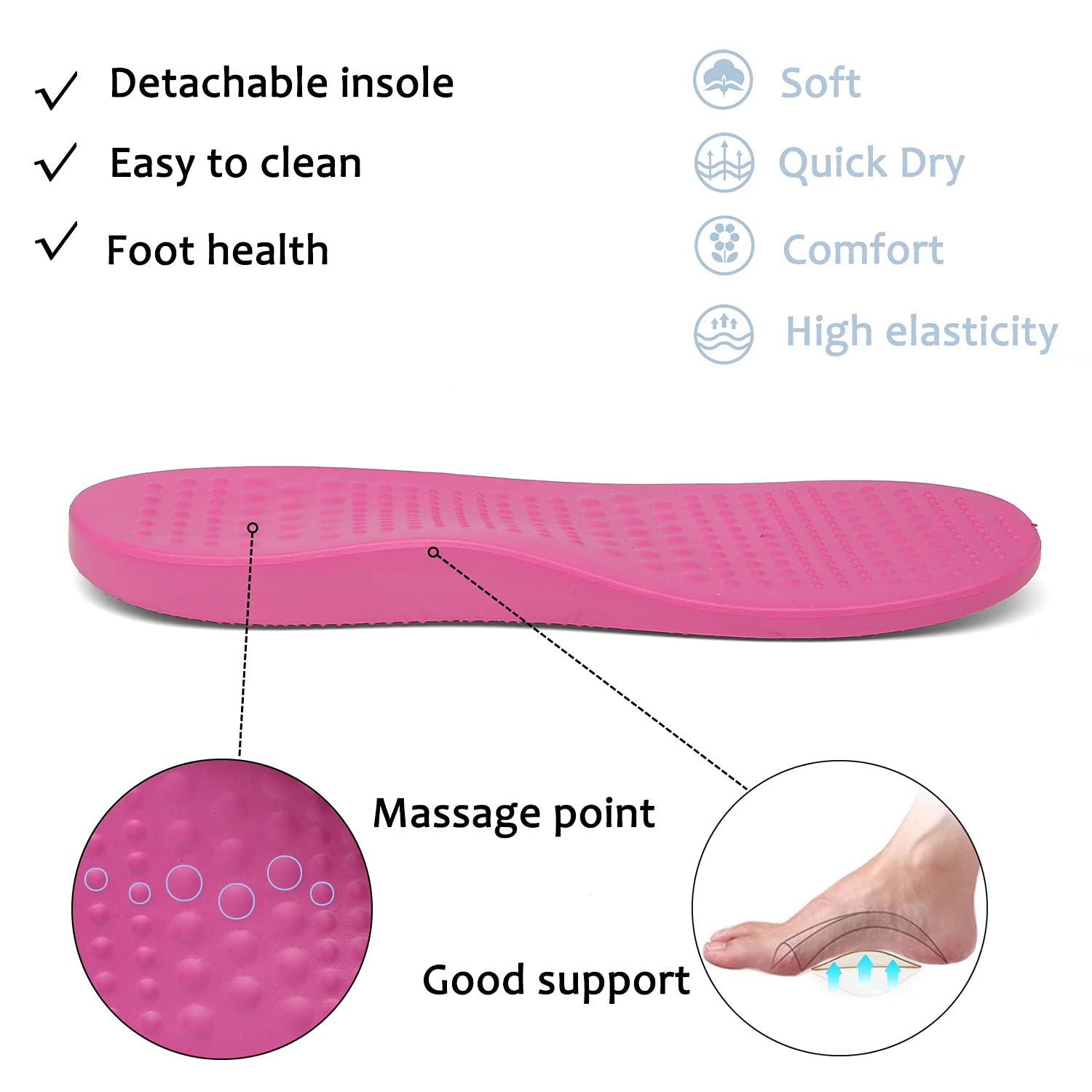 ChayChax Arch Support Clogs for Men & Women - Slip-On Garden Shoes with Removable Cushion Footbed - Comfortable Outdoor Beach Slippers for Walking, Gardening & Relaxation