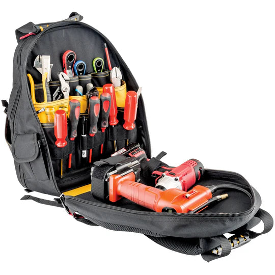 17 Inch Tech Tool Backpack - Durable Laptop Backpack for Men & Women with USB Charging Port - Perfect for Work, Travel & School