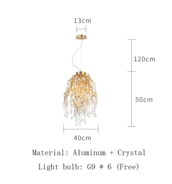 Elegant Rectangular Crystal Chandelier - Modern LED Ceiling Light Fixture for Dining Room, Living Room, Bedroom & Entryway | Artpad Luxury Lighting Decor