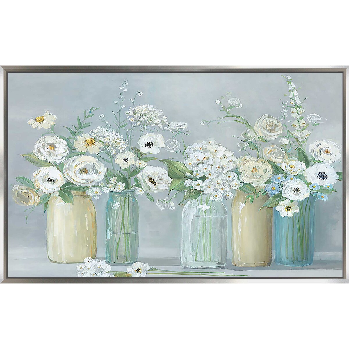 Blooming Meadow Beauties Floral Print Canvas Wall Art - Stunning Home Decor for Living Room, Bedroom & Office