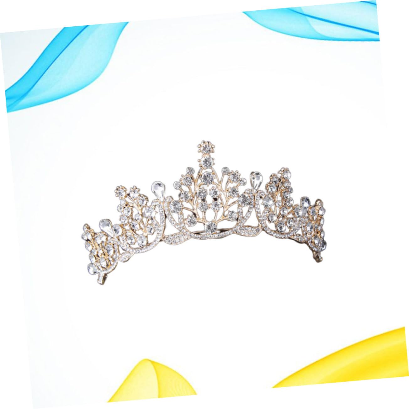 Beaupretty Rhinestone Bridal Headpiece Crown - Sparkling Hair Accessories for Weddings, Prom, Pageants & Special Occasions