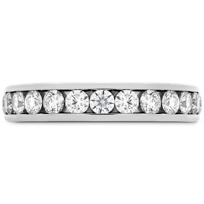 Hearts On Fire Channel Set Eternity Diamond Wedding Band - Elegant Stackable Ring for Bridal Jewelry & Anniversary Gifts