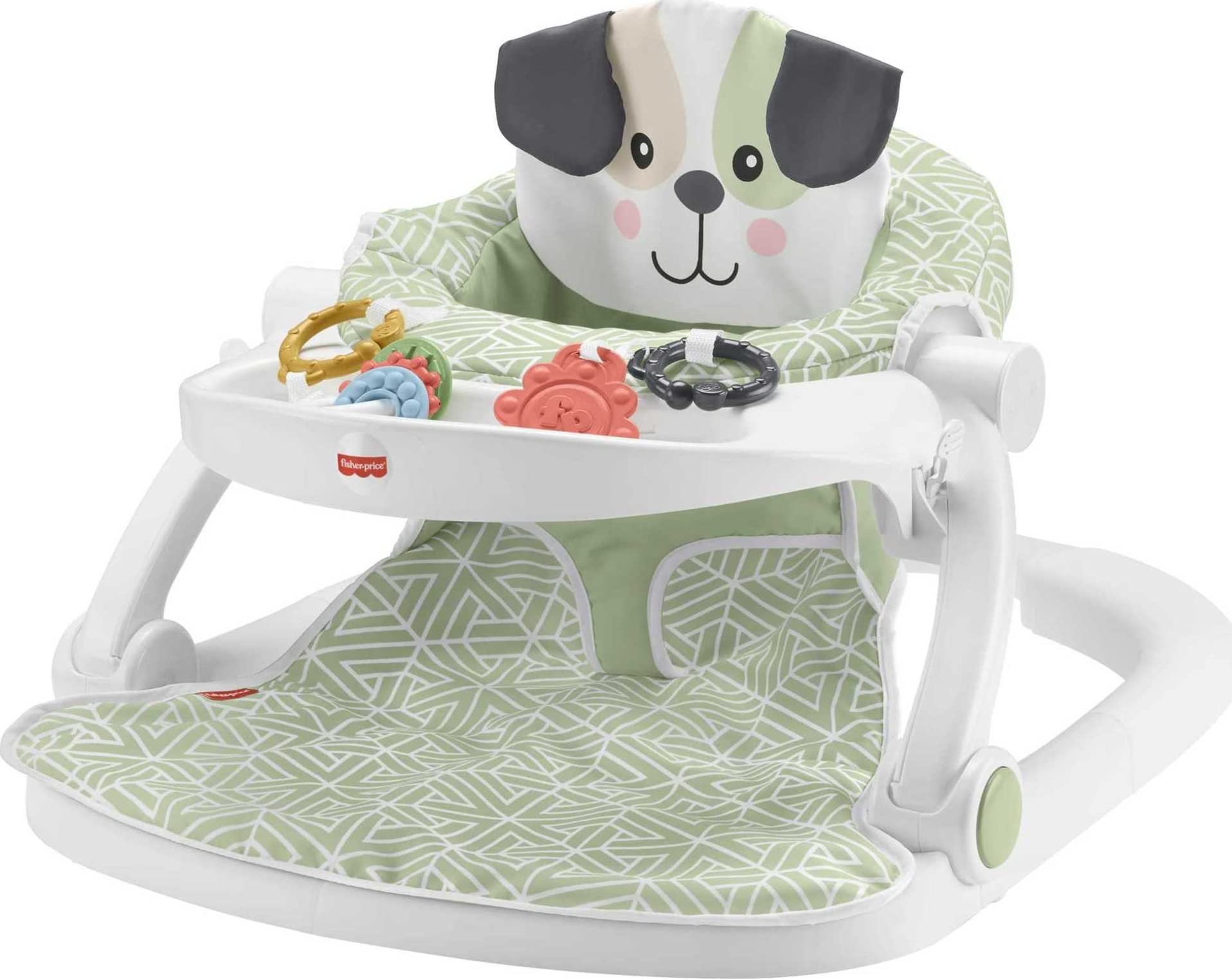 Fisher-Price Portable Baby Chair with Snack Tray & Toys - Perfect for Playtime & Feeding