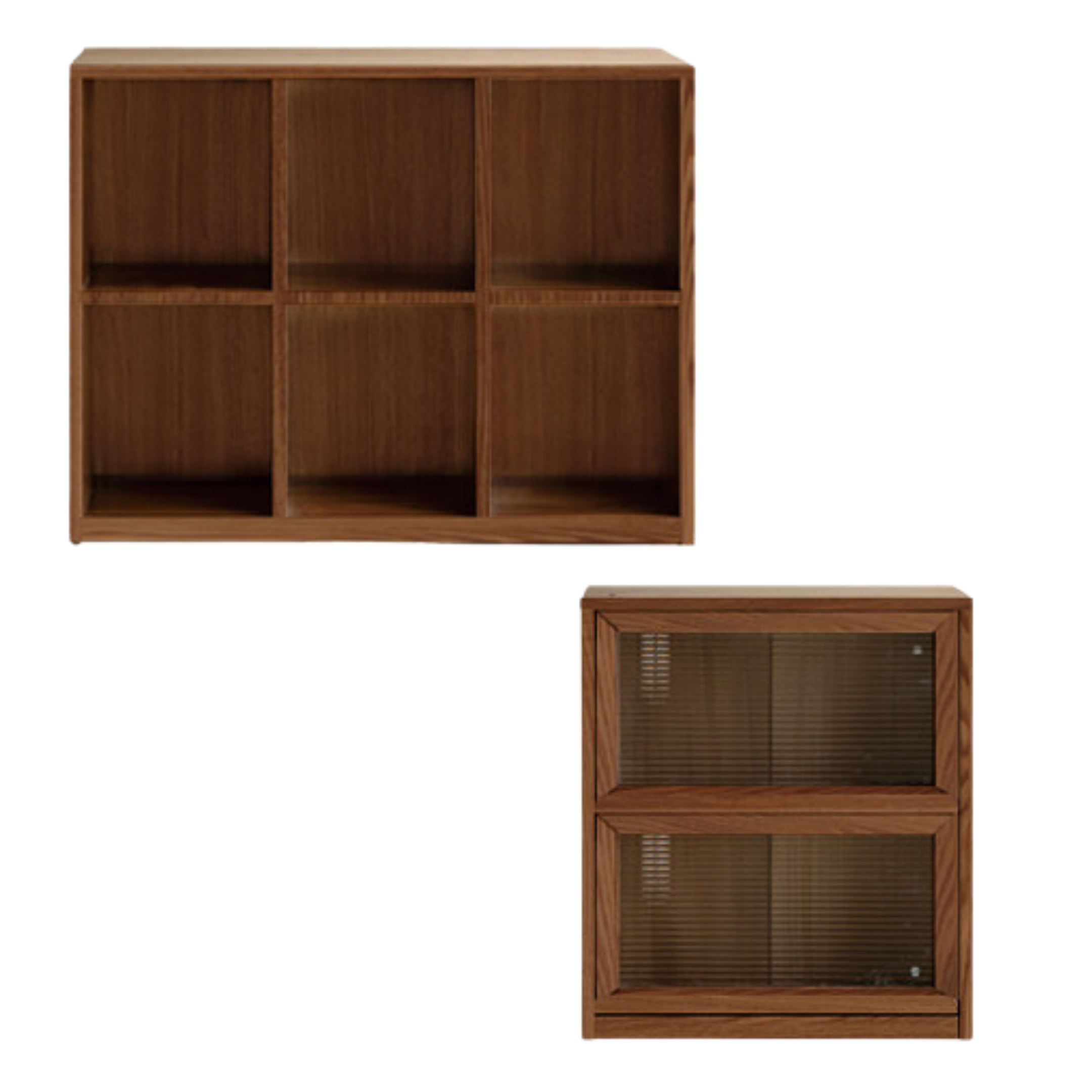 Solid Black Walnut & Ash Wood Bookcase Shelf - Rustic Floor Standing Bookshelf for Living Room, Home Office & Library Storage