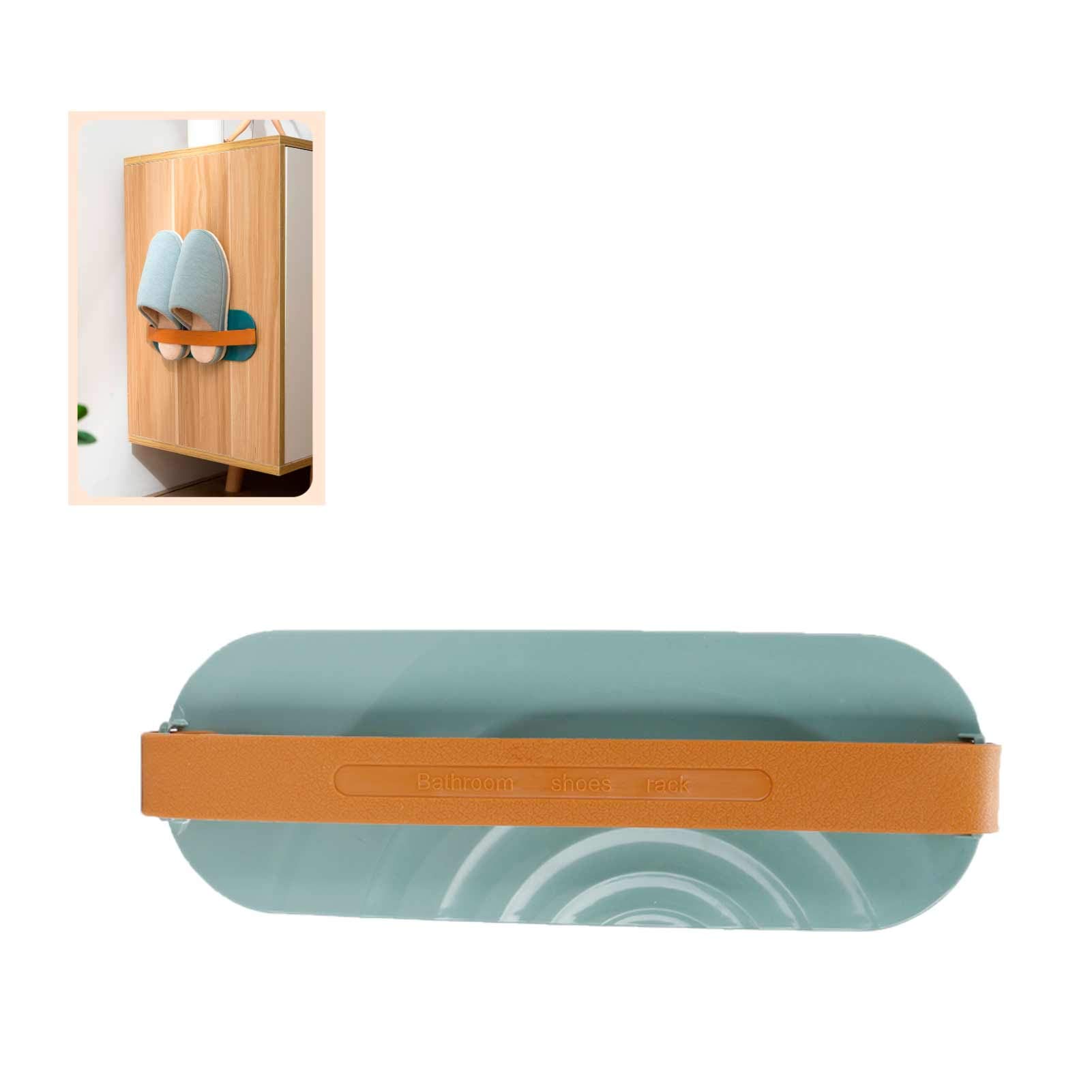 Okuyonic Slipper Holder - Easy to Install Bathroom Storage Organizer with Hanging Drainage Shelf | Space-Saving Multi-Functional Shoe Rack for Showers, Laundry Rooms & Dorm Bathrooms