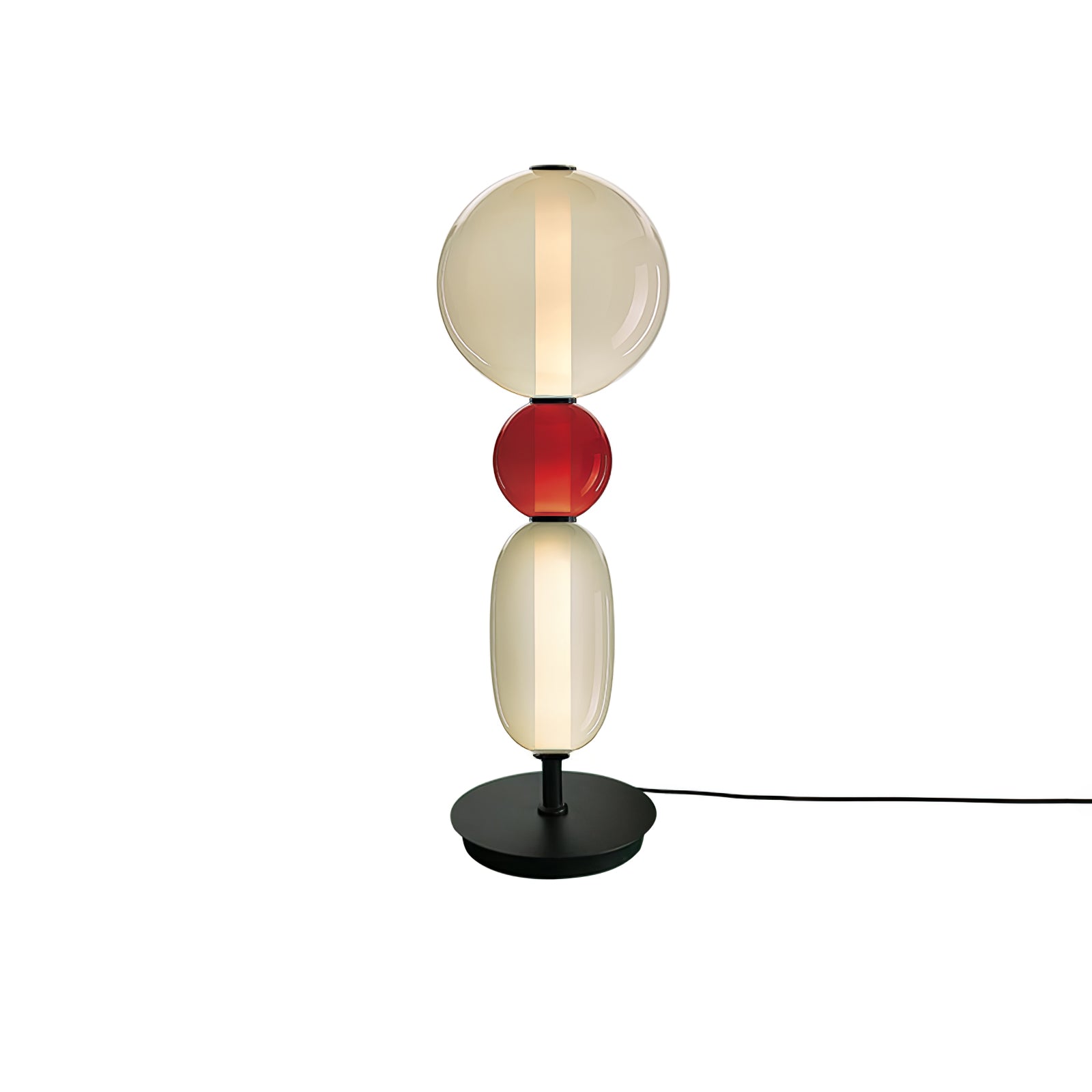 Elegant Candied Glass Table Lamp - Modern Home Decor for Living Room, Bedroom & Office - Warm Ambient Lighting for Relaxation & Cozy Atmosphere