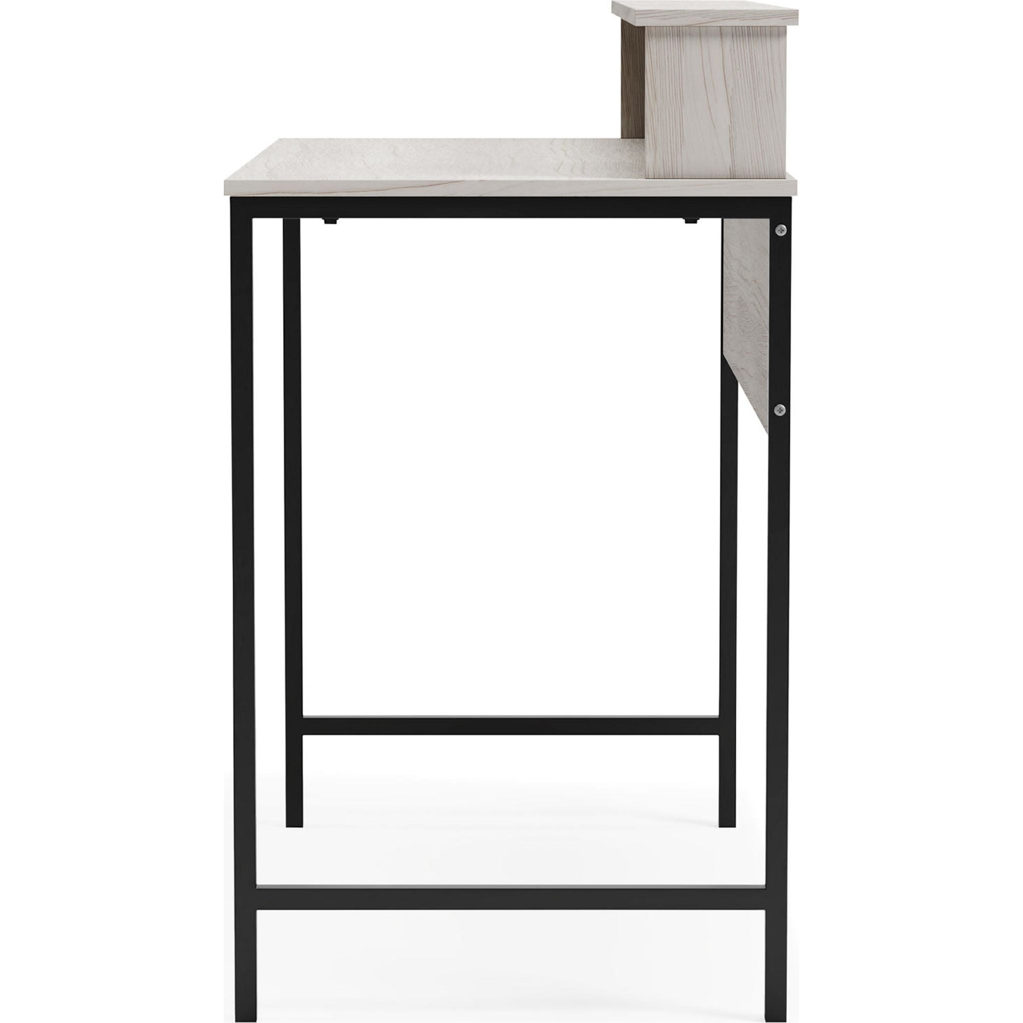 Bayflynn Modern Office Desk - White & Black Ergonomic Computer Workstation for Home & Office Use | Perfect for Remote Work, Gaming & Study