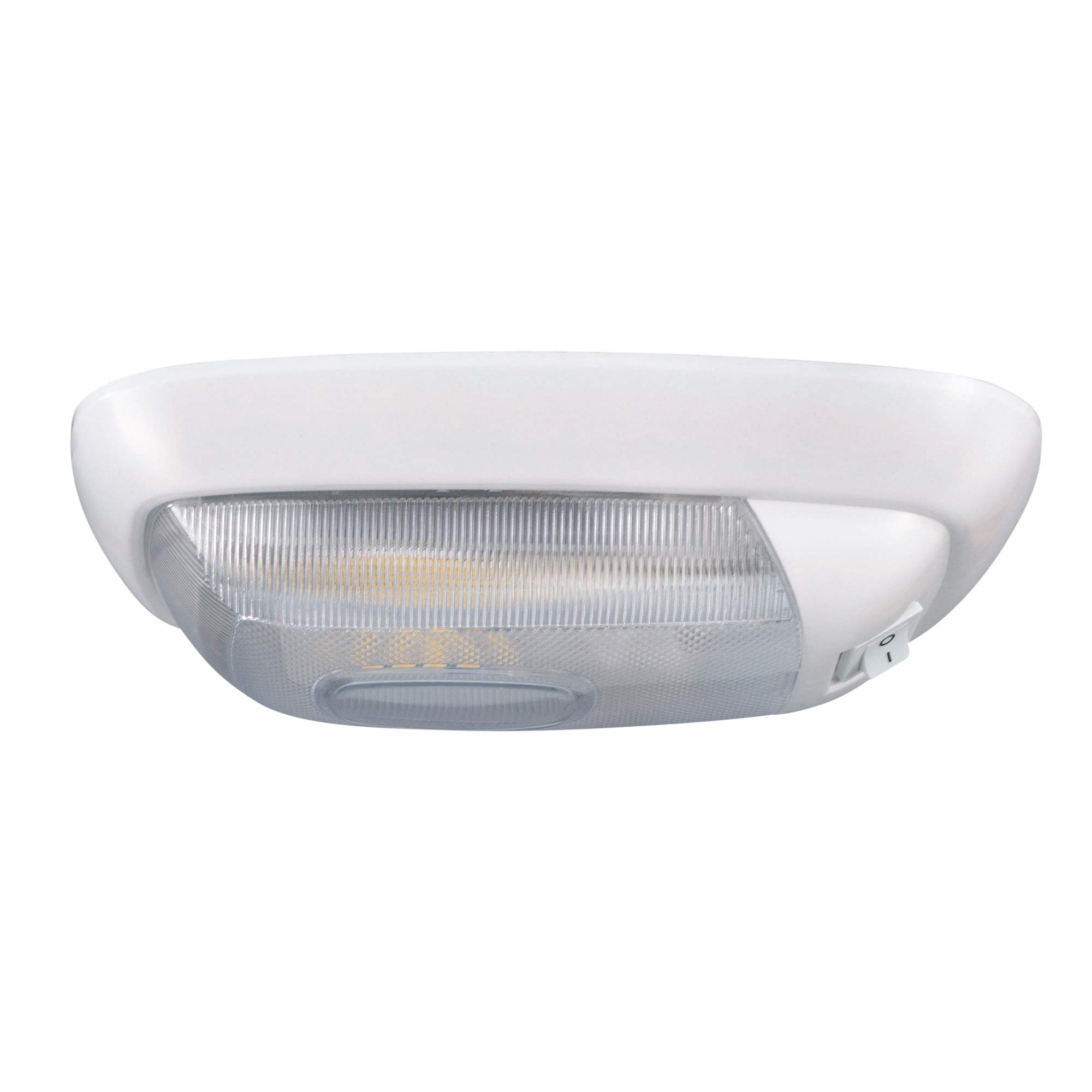 RecPro 5 RV LED 12V Dome Pancake Light - 4200K Warm White for Camper, Trailer & Marine - Energy Efficient Interior Lighting for Nighttime Comfort
