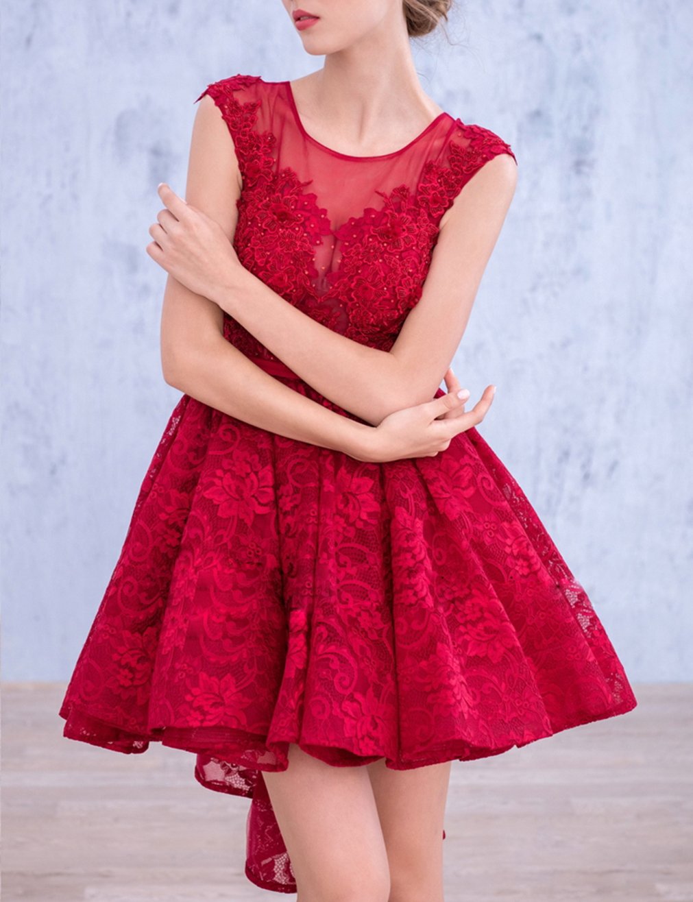 Engerla Sequin Mermaid Mini Red Dress for Women - Sexy Cocktail Party Dress, Elegant Evening Gown, Homecoming Dress for Girls | Perfect for Prom, Night Out, Date Night & Special Occasions