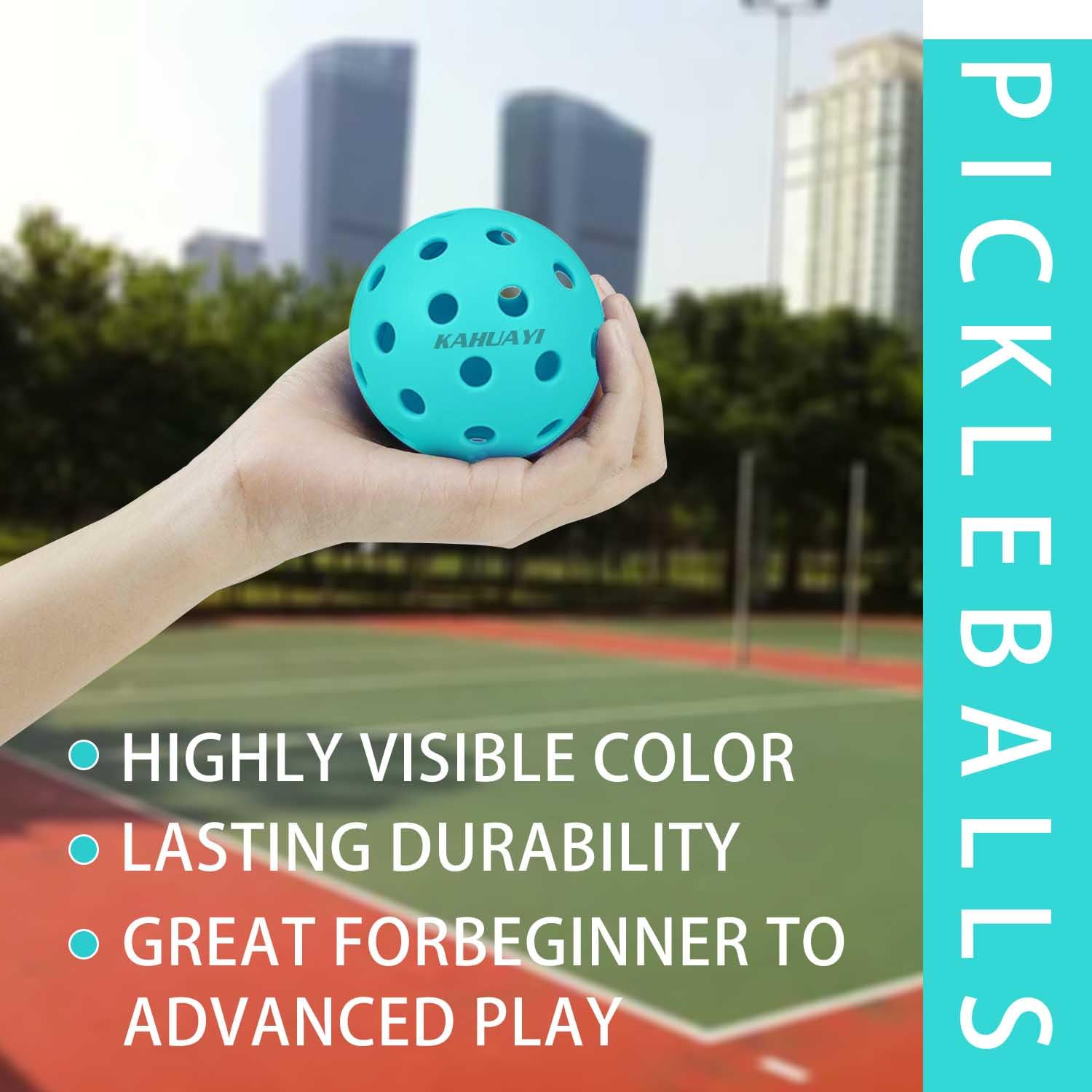 Best Outdoor Pickleball Balls with Detachable Santa Hats - 3 Pack Holiday Decorated Pickleball Set with 40 Holes for Christmas Games, Tournaments & Festive Family Fun