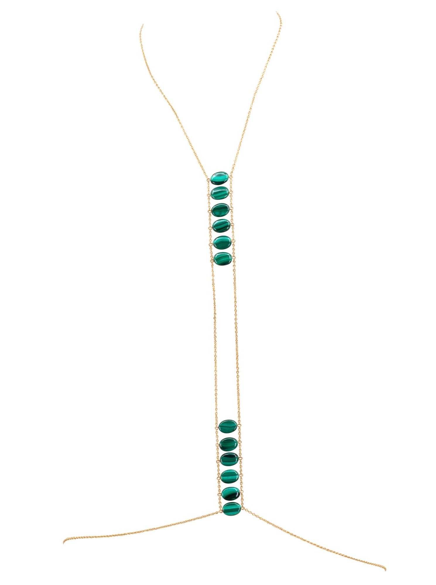 Gemstone Body Chain Jewelry for Women - Elegant Belly Chain & Waist Accessory for Festivals, Beach, Boho Outfits & Special Occasions