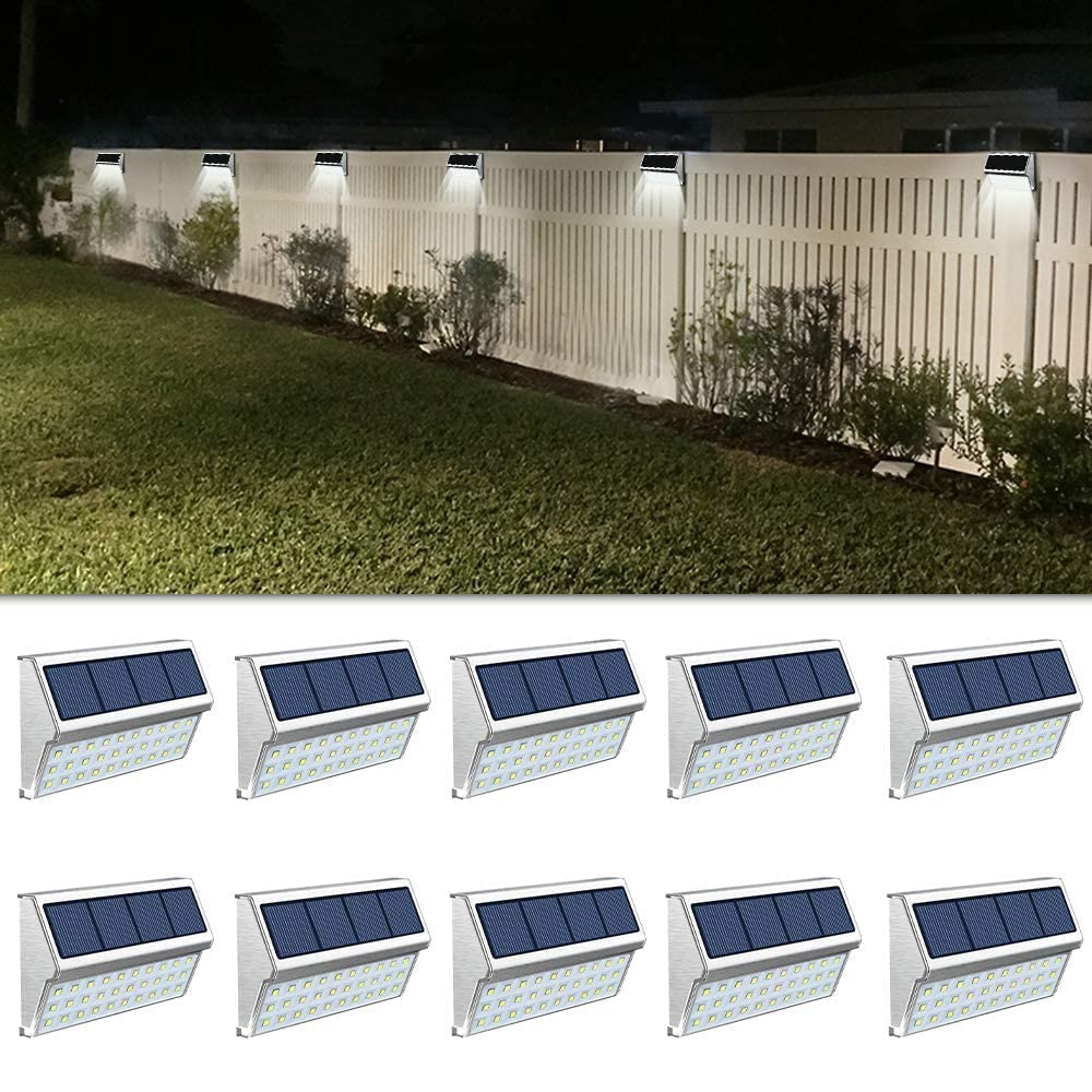 ROSHWEY Solar Pathway Lights & Solar Lanterns Outdoor Waterproof - Solar Powered Garden Lights for Walkway, Patio, Yard, Driveway Decoration