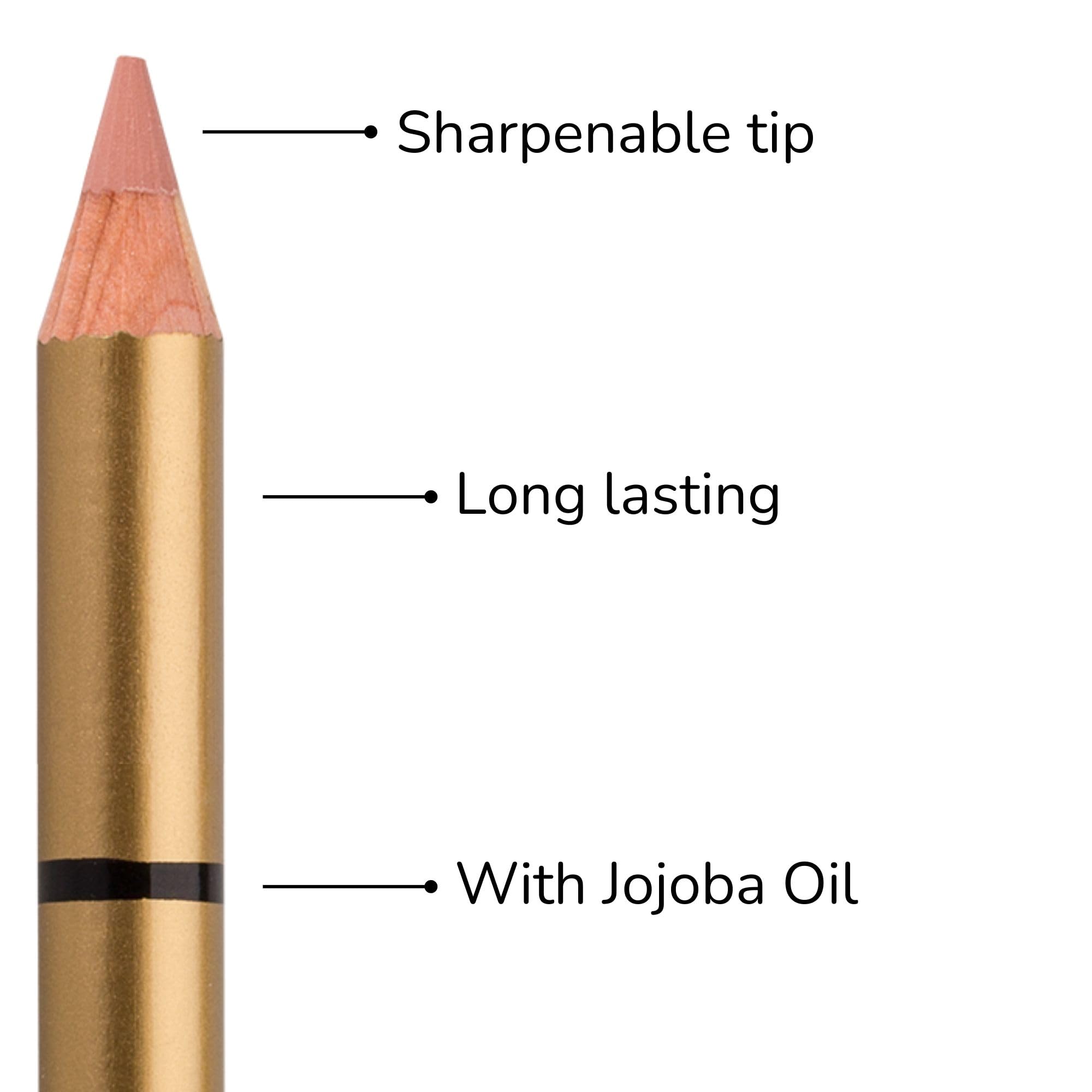 Impala Brooklin Matte Waterproof Lip Liner - Long Lasting Nude Lip Pencil (Shade 232) | Smudge Proof, Smooth Texture for All-Day Wear | Perfect for Everyday Makeup, Parties & Special Occasions