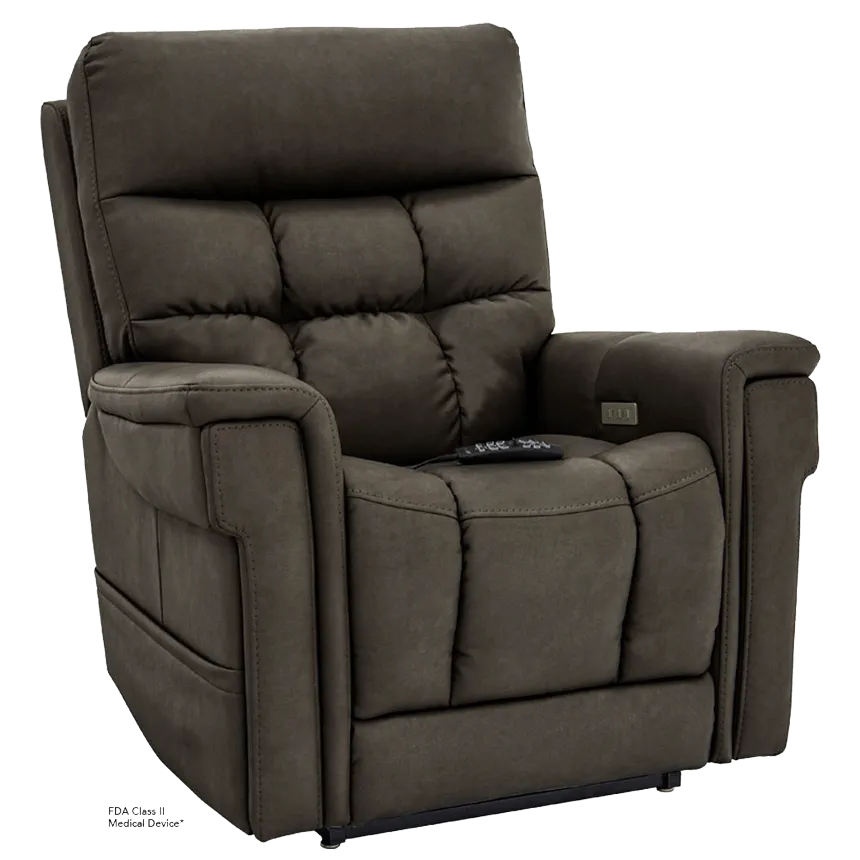 VivaLift!® Ultra Lift Recliner Chair PLR4955 - Power Lift Recliner for Elderly & Seniors with Easy Remote Control, Comfortable Massage & Heating - Perfect for Living Room, Bedroom & Home Care
