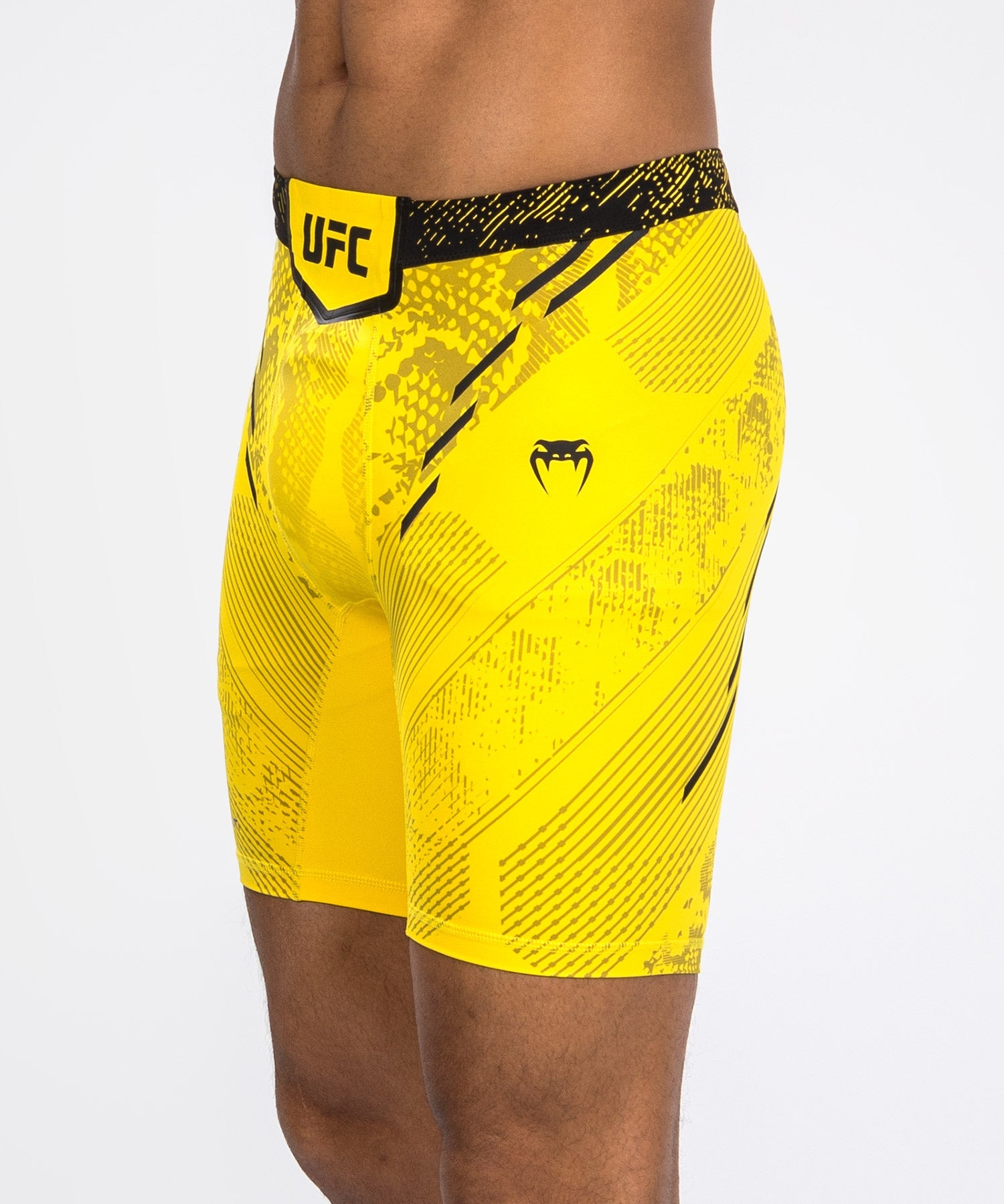 Venum UFC Adrenaline Personalized Authentic Fight Night MMA Shorts for Men - Yellow | Vale Tudo Training & Competition Gear for UFC Fans & Fighters