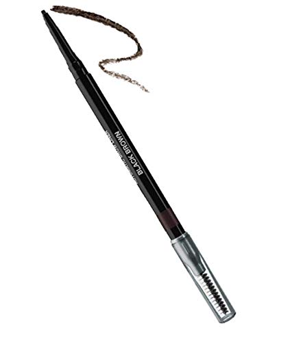 Jolie Refine Brow Automatic Eyebrow Pencil with Brush - Waterproof, Smudgeproof & Sweatproof - Precise Definition - Paraben Free, Gluten Free, Cruelty Free (Black Brown) - Perfect for Everyday Makeup, Gym & Swimming