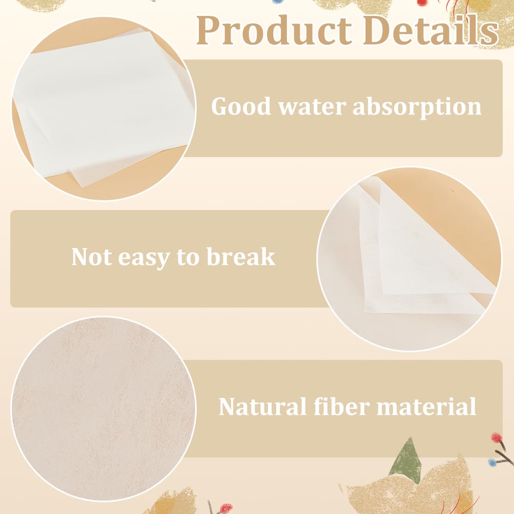 BENECREAT 50 Sheets 10.43x10.43 Inch Blotting Paper for Flower Pressing - Highly Absorbent & Reusable Herbarium Paper for Drying Flowers, Leaves, and Plants - Perfect for DIY Crafts, Scrapbooking, and Botanical Art Projects