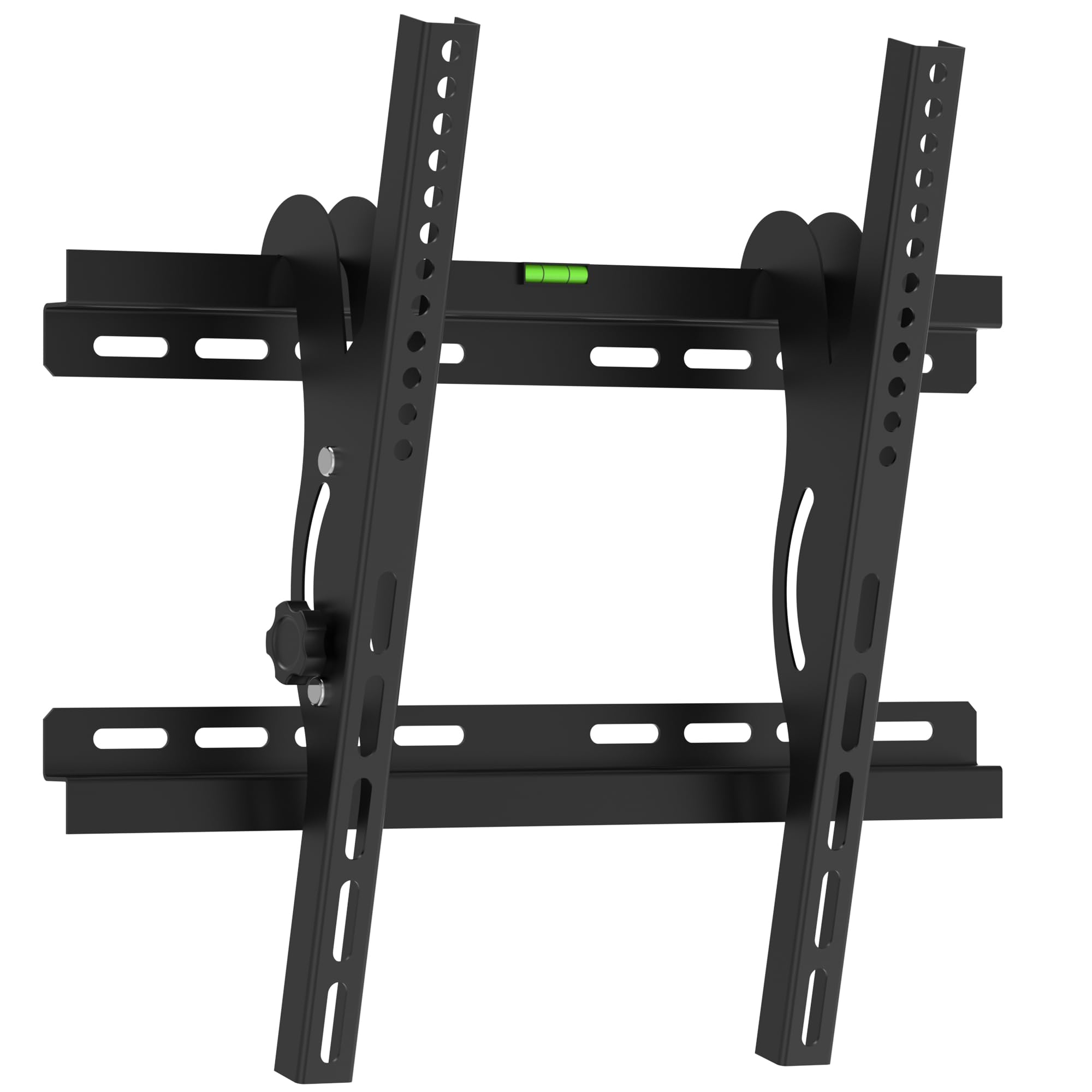 ZENO TV Wall Mount Bracket for 26-55 inch Screens - Adjustable Tilt TV Mount with Spirit Level, Max 50kg Capacity & 400x400mm VESA - Easy Installation for Living Room, Bedroom or Office