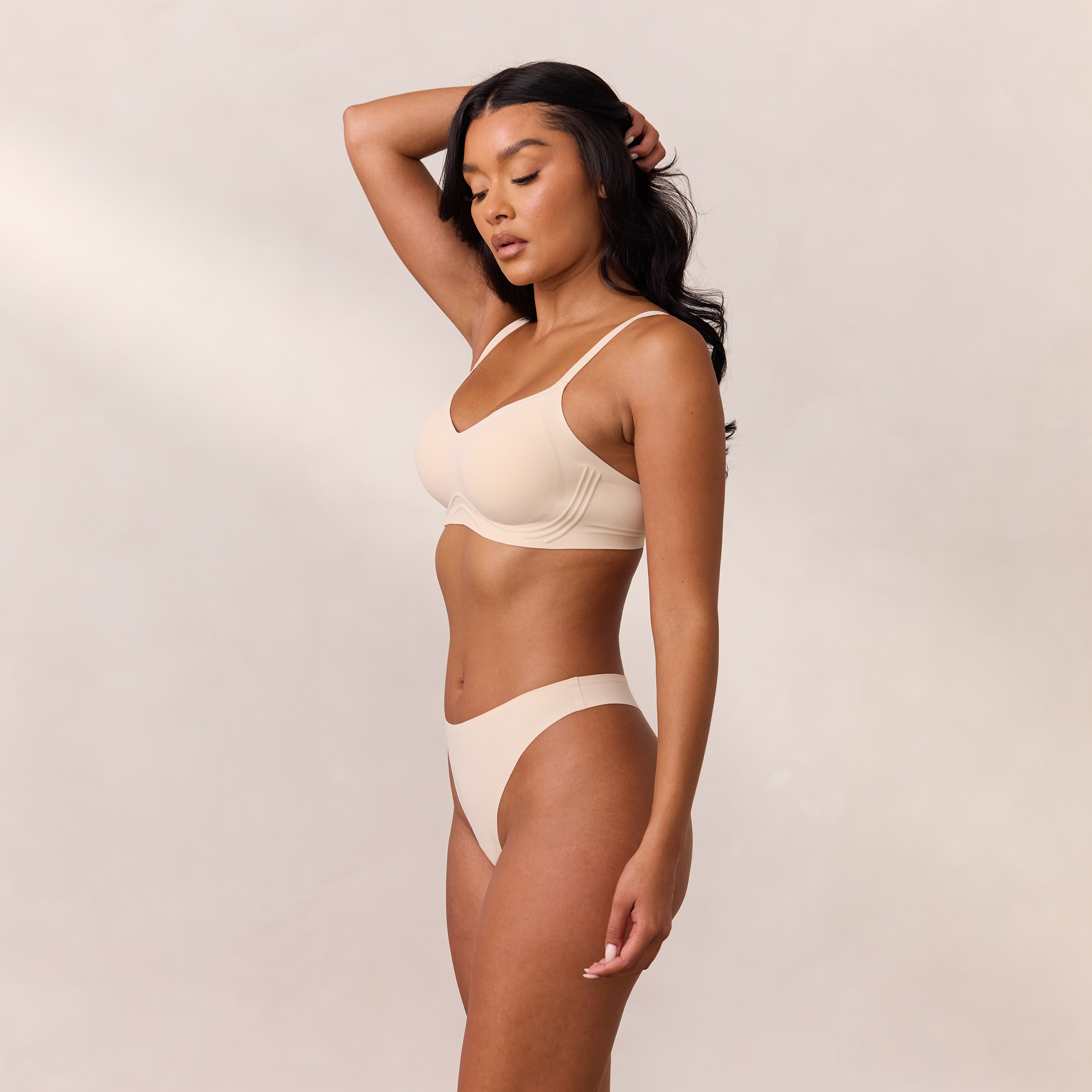 Everyday Flex Bralette - Comfortable Wireless Bra for Women - Soft Vanilla Color - Perfect for Yoga, Lounge & Sleepwear