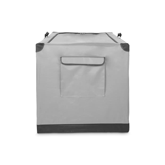 EveryYay Essentials Portable Canvas Dog Crate - Dark Grey, 42