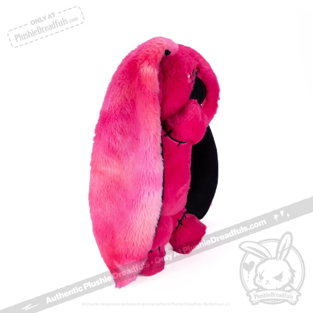 Plushie Dreadfuls Anxiety Rabbit Stuffed Animal - Hot Pink Limited Edition Soft Plush Toy for Stress Relief & Comfort | Perfect for Anxiety Support, Gifts, and Home Decor