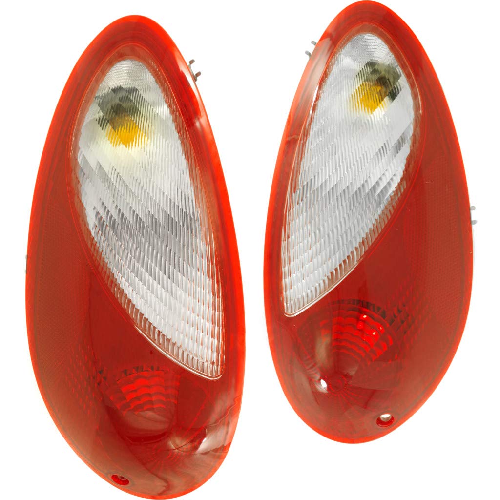 Chrysler PT Cruiser Tail Lights Pair (2006-2010) - DOT Certified Replacement for Driver & Passenger Side - CH2818108, CH2819109, 5116223AB, 5116222AB - Perfect for Night Driving & Enhanced Safety