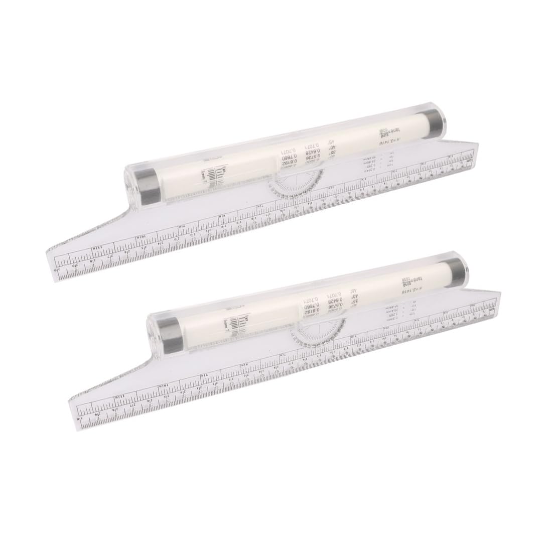 UXCELL 12-Inch Engineering Architect Metric Parallel Drafting Rolling Ruler - 2-Piece Set for Technical Drawing, Blueprint Design & CAD Drafting (A16041800UX1437) | Perfect for Architects, Engineers & Students