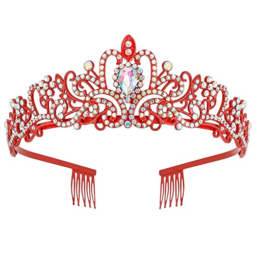 Aurora Borealis+Red Tiara