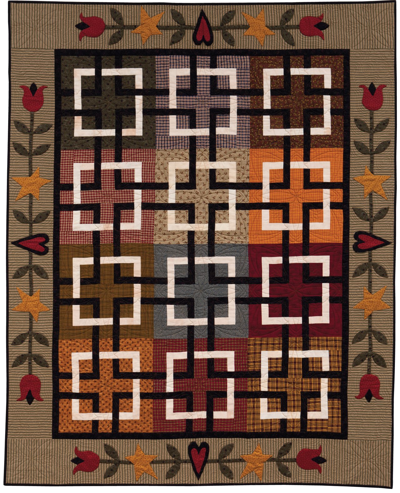 13 Beautiful Patchwork Quilt Patterns for Country Home Decor - Cozy Bedroom & Living Room Designs