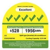 ALPHA+ SYSTEM 2 WiFi Air Conditioner (12K BTU x2 Units) with Free Installation & $100 LG Grocery Voucher - Perfect for Smart Home Cooling in Living Rooms and Bedrooms
